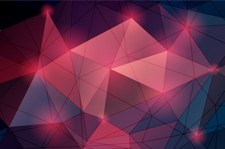 Multicolored Triangle Abstract Background. 