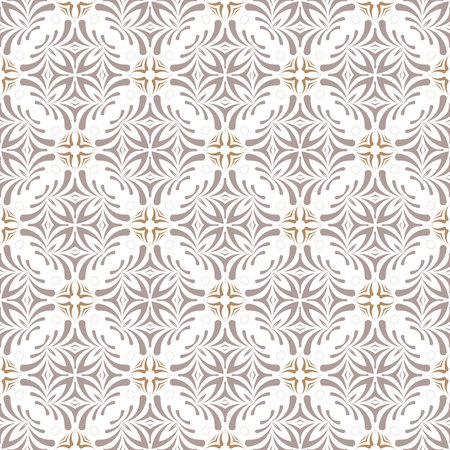Vector Seamless Vintage Color Pattern. Retro Backgroundのイラスト素材