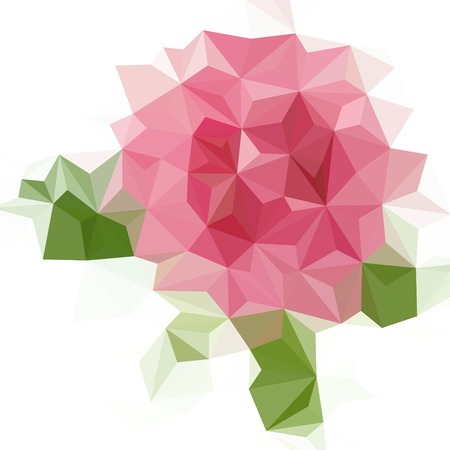Abstract background of colored trianglesのイラスト素材