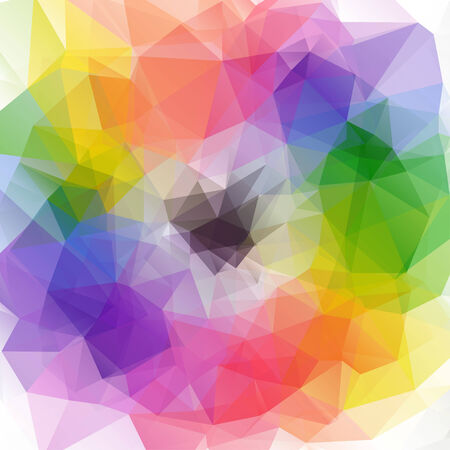 Abstract background of colored trianglesのイラスト素材