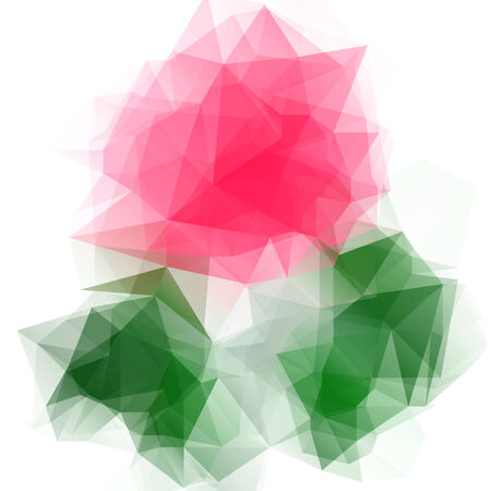 Abstract background of colored trianglesのイラスト素材