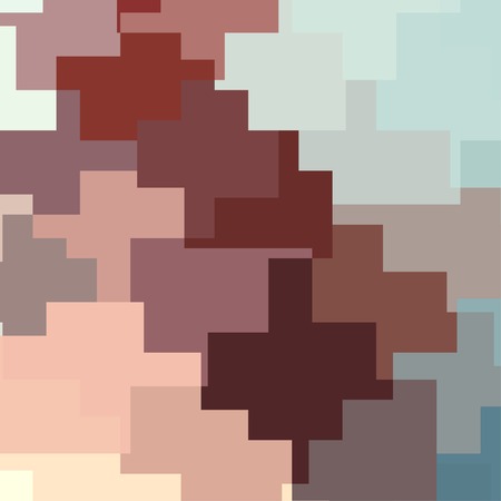 Brown Abstract Background. Vector Retro Pattern of Geometric Shapesのイラスト素材
