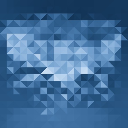 Blue Triangle Abstract Background. Vector Pattern of Geometric Shapesのイラスト素材