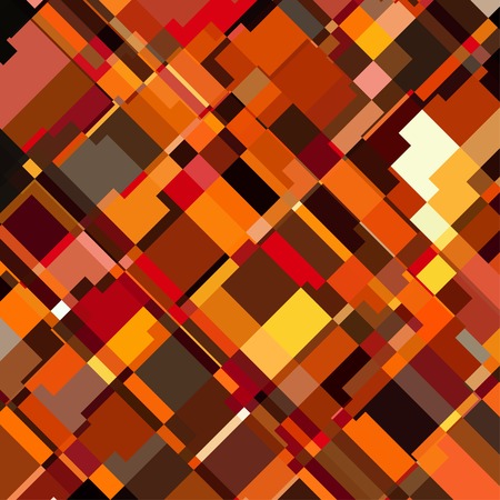 Orange Abstract Background. Vector Retro Pattern of Geometric Shapesのイラスト素材