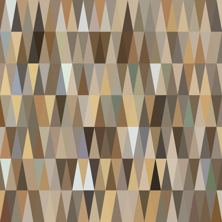 Brown Triangle Abstract Background. Vector Pattern of Geometric Shapes