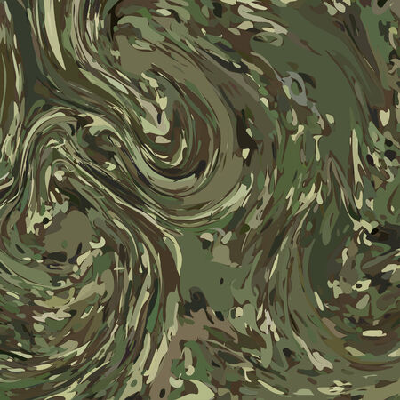 Abstract Vector Military Camouflage Background. Abstract Art Watercolor Hand Paintのイラスト素材