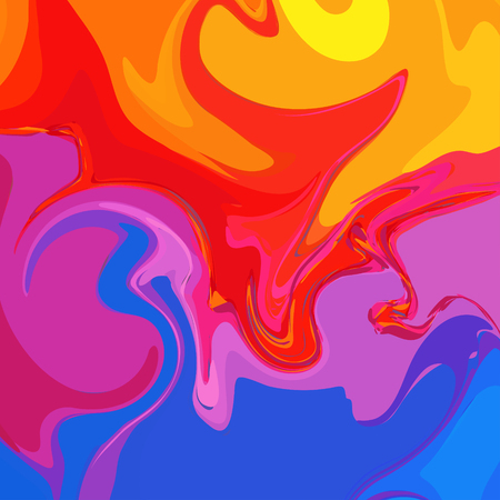 Vector Colorful Watercolor Background. Abstract Art Hand Paintのイラスト素材