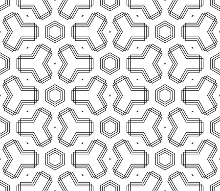 Abstract Seamless Geometric Islamic Wallpaper. のイラスト素材