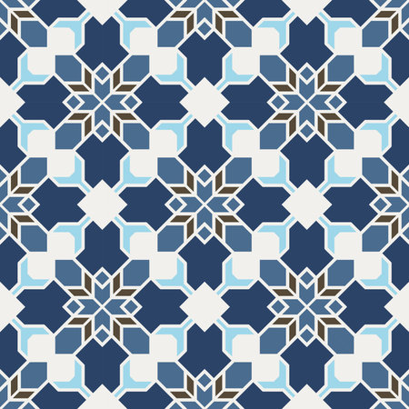 Abstract Seamless Geometric Islamic Wallpaper. Vector Arabic Colorful Pattern.