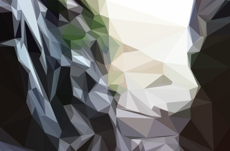 Gray Triangle Abstract Background. Vector Pattern of Geometric Shapes. Polygonal Illustration