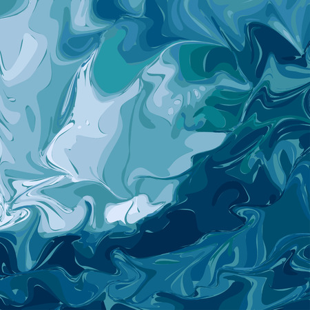 Vector Watercolor Blue Background. Abstract Art Hand Paintのイラスト素材