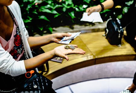 Money left over from workの写真素材