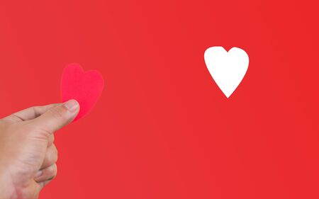 We will give your heart to someone you love.And to give love to each other on Valentine's Day and foreverの写真素材