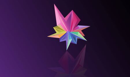 Crystal and the polygon a variety of colorful and beautiful.and the geometric shape and use it as a background.のイラスト素材
