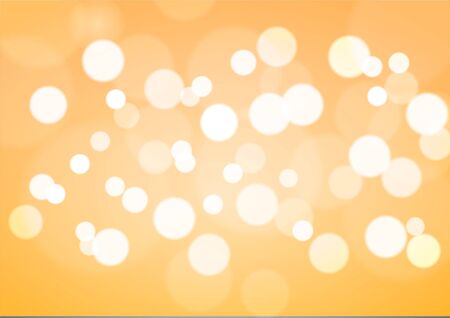 round bright circles on orange background, vector illustration.のイラスト素材