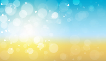 Abstract bokeh during the summer holiday and the bright colors and is suitable to the day we relax with air is hot, and used as the background.のイラスト素材