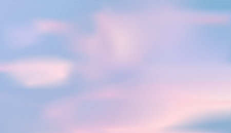 vector of the clouds and the blue sky.And light from the sun in the evening with clouds make a beautiful orange color.And is used as an illustration or background.のイラスト素材