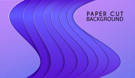 abstract background with and a light blue color overlay layers. And there is a wave pattern, colorful and beautiful. And the design is a work of origami, or paper cut. and is used as an illustration or backdrop.
のイラスト素材