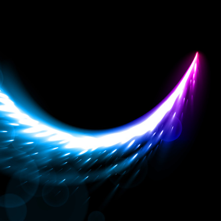 Sparkling stars dust trail light effectのイラスト素材