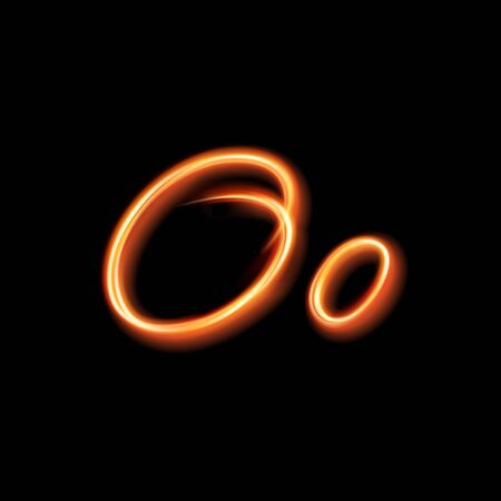 Hand lighting painting of sparkling beam linesのイラスト素材