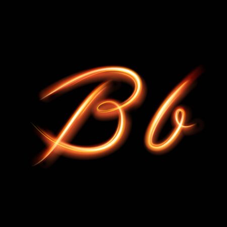 Hand lighting painting of sparkling beam linesのイラスト素材