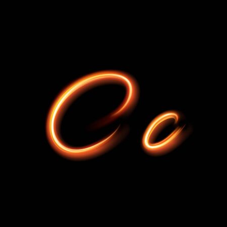 Hand lighting painting of sparkling beam linesのイラスト素材