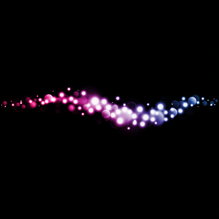 Glittering dust tail. Twinkling glitter. Glowing light effect stars bursts with sparklesのイラスト素材