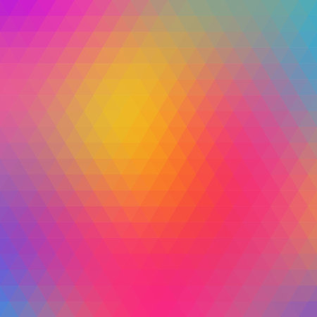 Multicolored polygonal pressed pattern background. Geometric wattled retro mosaic.