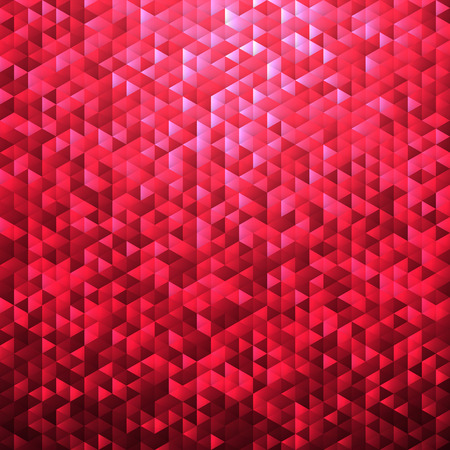 Red pink glittering lamina sequins mosaic angular dimensional pattern.のイラスト素材