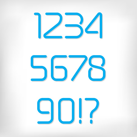 Modern minimal rounded font alphabet set. Sans-serif neon display elegant font. Thick, bold versionのイラスト素材