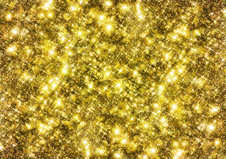 Gold sparkle glitter background. Glittering wall panel.の写真素材