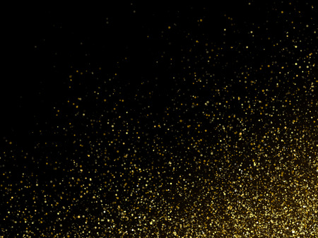 Vector gold glittering sparkle stardust space backgroundのイラスト素材