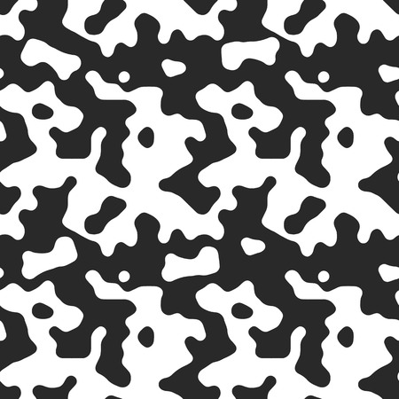 Camouflage vector seamless pattern. Abstract stain camouflage background. Woodland camo rough spotted pattern. Army clothes military style.のイラスト素材