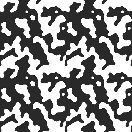 Camouflage vector seamless pattern. Abstract camouflage background illustration. Woodland camo rough camouflage pattern. Army military camouflage uniform textile.のイラスト素材