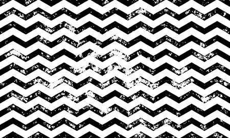 Zig zag seamless pattern on abstract grunge wave black and white geometric lines texture for greeting cardのイラスト素材