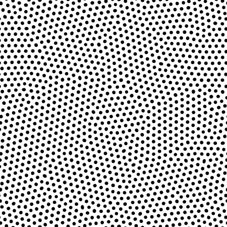 Abstract background of vector organic irregular dots scatter pattern. Black and white chaotic designのイラスト素材