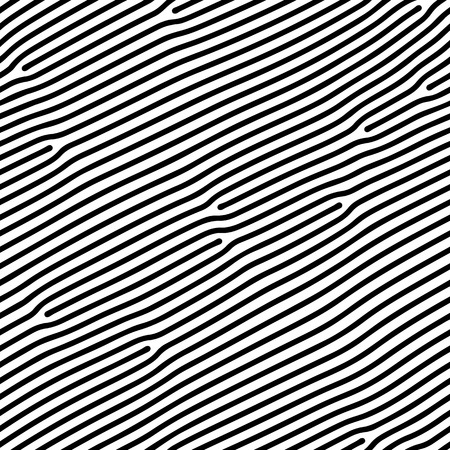 Abstract background of vector organic irregular lines maze pattern. Black and white chaotic designのイラスト素材