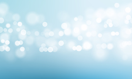 Blue light blur glitter or sparkling vector background. Clear sky or water surface texture with premium luxury shimmering bokeh effectのイラスト素材