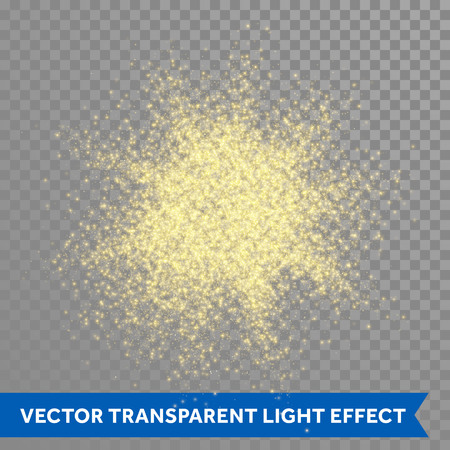 Golden dust and spark particles splash or shimmer burst.のイラスト素材