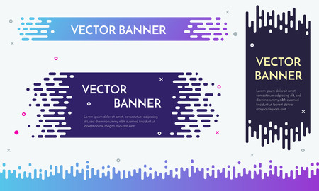 Modern banner design with flow liquid texture for presentation, web site, poster. Halftone Transition Abstract Wallpaper Patternのイラスト素材