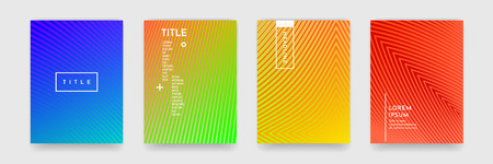 Abstract pattern background with line texture for business brochure cover design. Blue, violet, purple and green gradient vector banner poster templateのイラスト素材