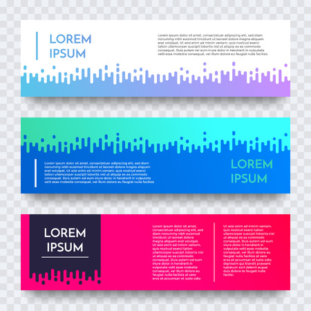 Abstract geometric web banner vector gradient templateのイラスト素材