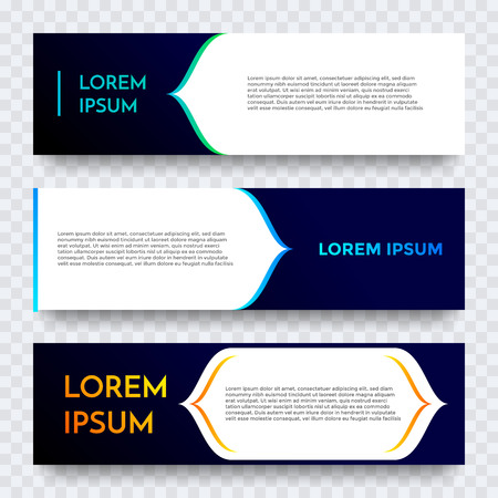 Abstract geometric web banner vector gradient templateのイラスト素材