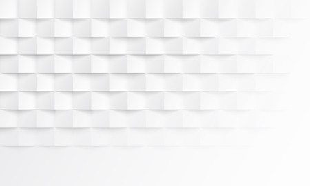 Abstract white background with brick shadow texture. Vector geometric backdrop illustration for horizontal template layout design of presentation, banner, landing, flyerのイラスト素材