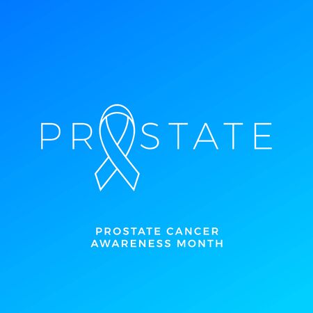 November awareness month poster design of blue ribbon for men health against prostate cancer campaign. Vector banner for no shave social solidarity event against man prostate cancerのイラスト素材