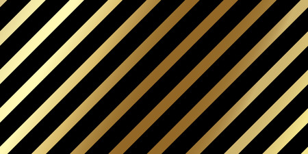 Christmas holiday golden pattern background template for greeting card or New Year gift wrapping paper design. Vector gold and black stripe lines pattern for Christmas or New Year seamless backgroundのイラスト素材