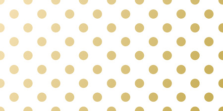 Christmas holiday golden dotted background template for greeting card or gift wrapping paper design. Vector gold and white pattern for Christmas or New Year wrapper.のイラスト素材