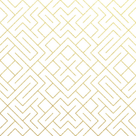 Golden abstract geometric pattern background.のイラスト素材