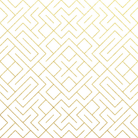 Golden abstract geometric pattern background.