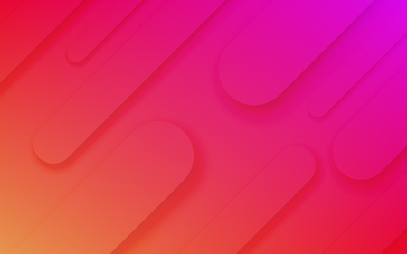 Abstract color pattern of neon red and purple liquid gradient lines background with modern geometric fluid shapes in dynamic motionのイラスト素材